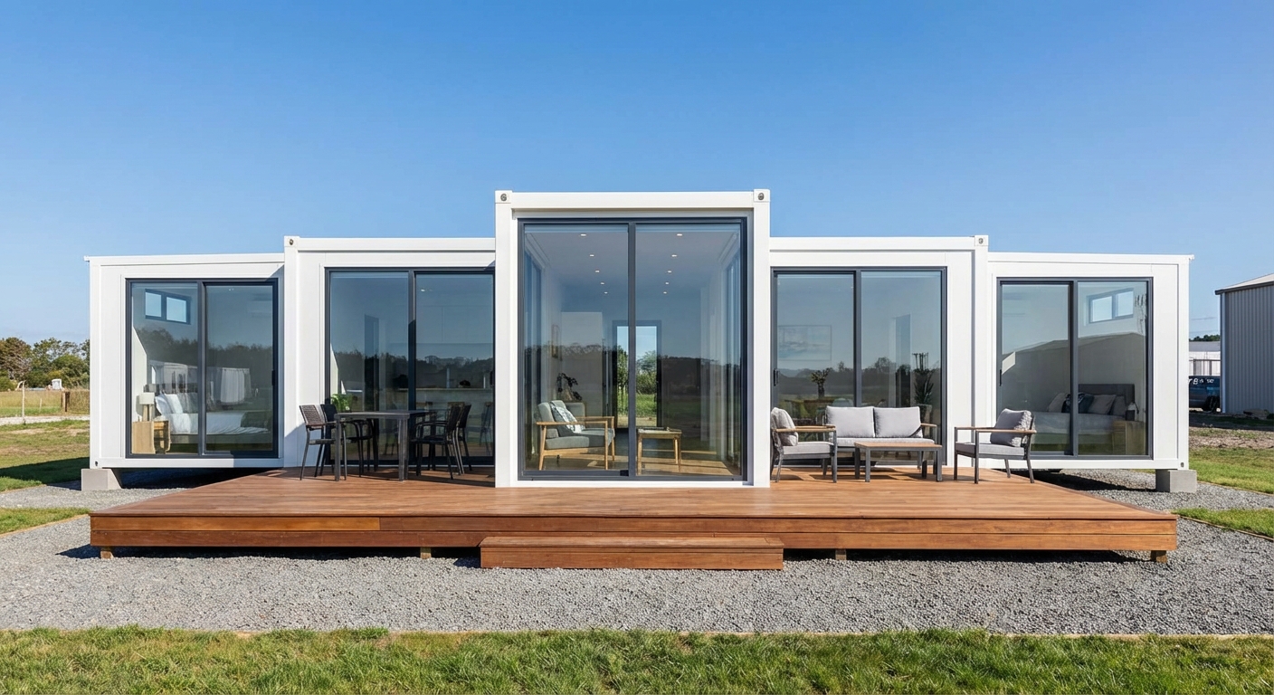 40ft 拡張コンテナ — 展開後