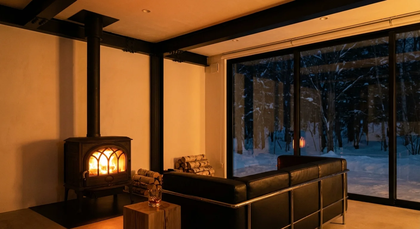 薪ストーブ暖炉リビング