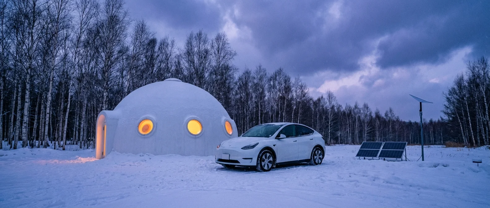 ドーム — 雪の美留和