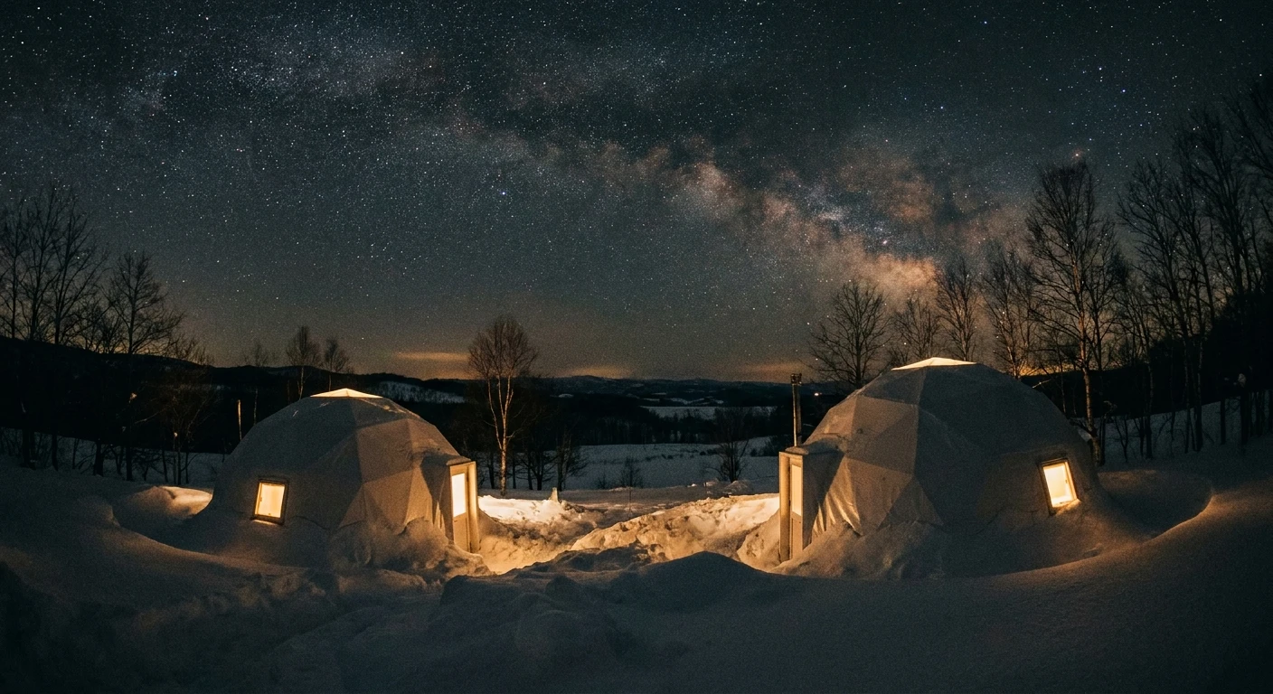 雪夜のドーム