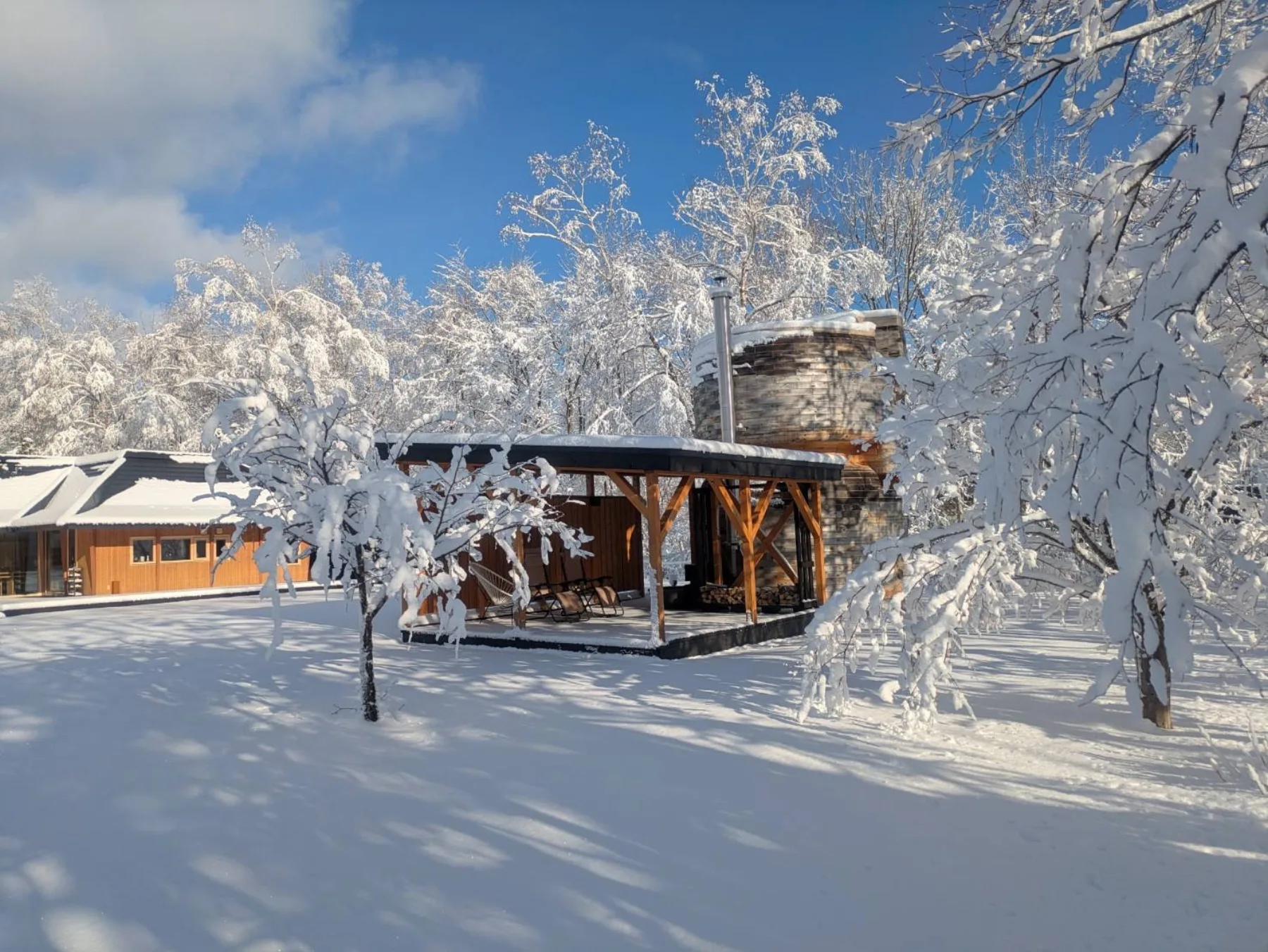 冬のサウナ 北海道